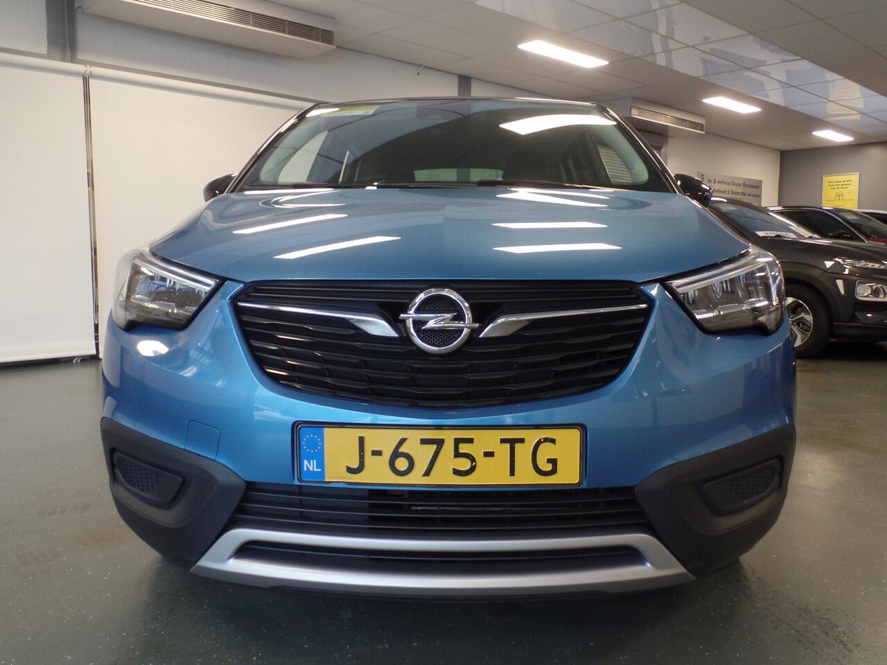 Opel Crossland X 1.2 Edition 2020, Airco, Cruise controle, Elek ramen V/A, Led verlichting, Apple carplay, Lm velgen 16'', Nederlandse auto 48.000km!! Bovag afleverpakket 695,-