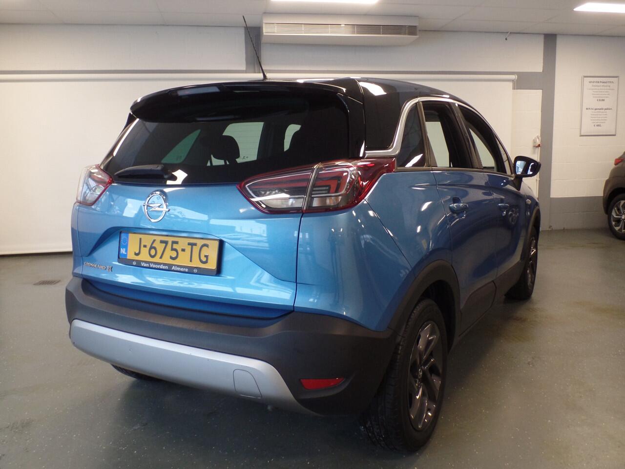 Opel Crossland X 1.2 Edition 2020, Airco, Cruise controle, Elek ramen V/A, Led verlichting, Apple carplay, Lm velgen 16'', Nederlandse auto 48.000km!! Bovag afleverpakket 695,-