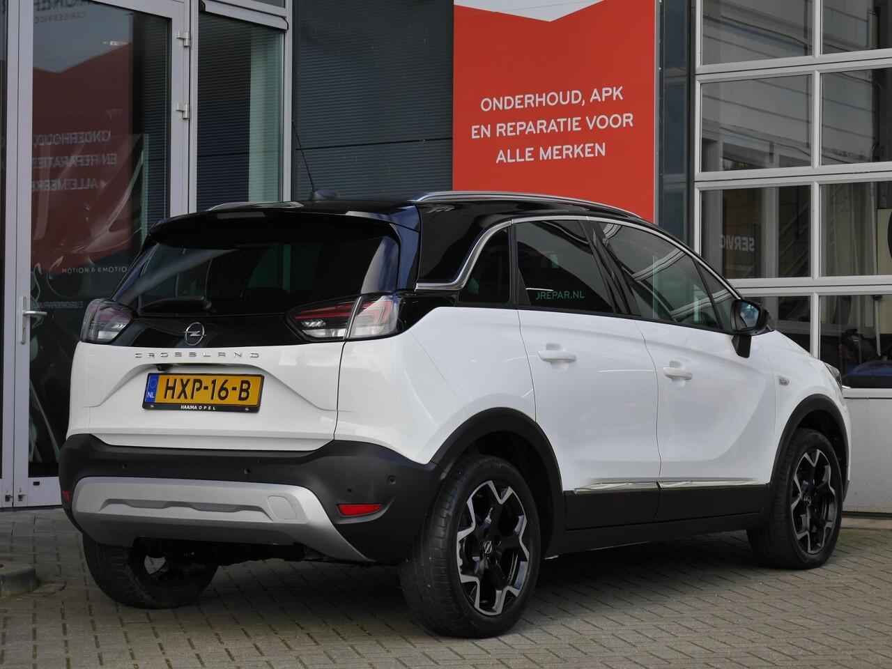 Opel Crossland 1.2 Turbo Ultimate Automaat | Navigatie | Alcantara bekleding | Keyless entry & start | Achteruitrij Camera | Lichtmetalen velgen | Parkeersensoren v+a
