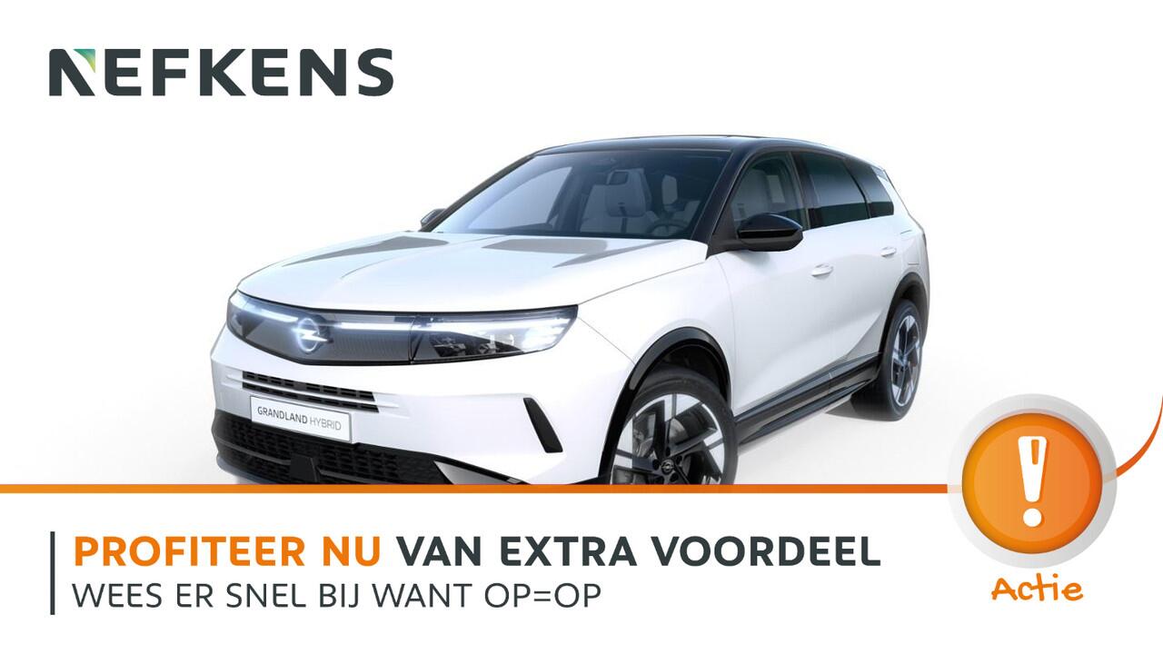 Opel Grandland 1.6 Turbo Plug-in-Hybrid GS | In bestelling | AGR-stoel | 360° camera | Elektrische achterklep | Trekhaak | Head-Up | Stoel, stuur & voorruit verwarming | Premium Focal geluidinstallatie | Panorama dak | 20" LM velgen