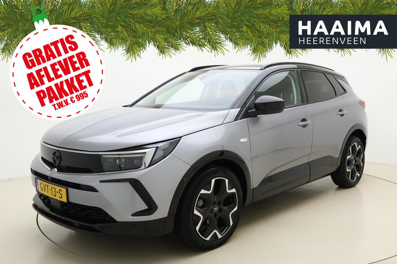 Opel Grandland 1.2 Turbo 145pk Automaat Hybrid GS | Alcantara | Navigatie | Elektrische achterklep | Matrix LED verlichting | Stoel- en stuurverwarming | Zwart dak