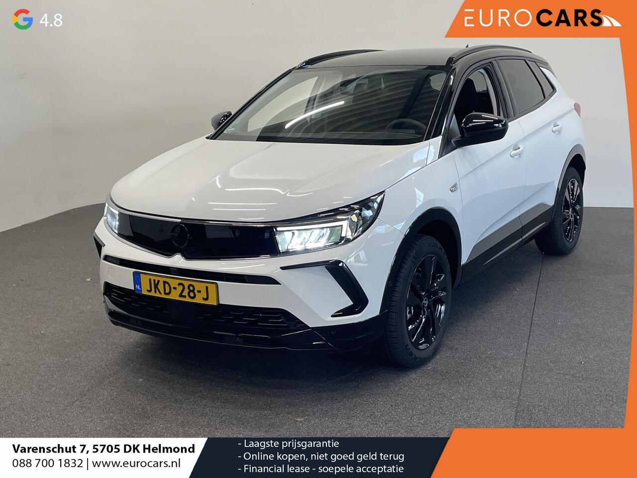 Opel Grandland 1.2 Turbo GS Auto. Navigatie Apple Carplay/Android Auto Camera Parkeersensoren achter Cruise Control Dodehoek assistent Stoel- en stuurverwarming Lichtmetalen velgen Virtual Cockpit Climate Control