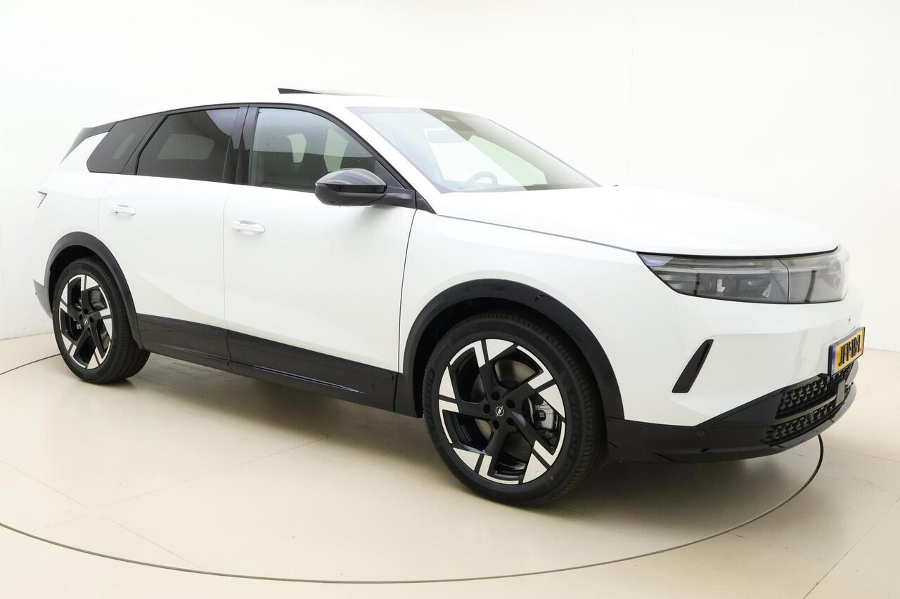 Opel Grandland Electric GS 73 kWh | DEMO | Lederen bekleding | Massage stoelen | Afneembare trekhaak | Stoel & Stuurverwarming | Schuif/kanteldak | Lichtmetalen velgen | Rondomzicht camera