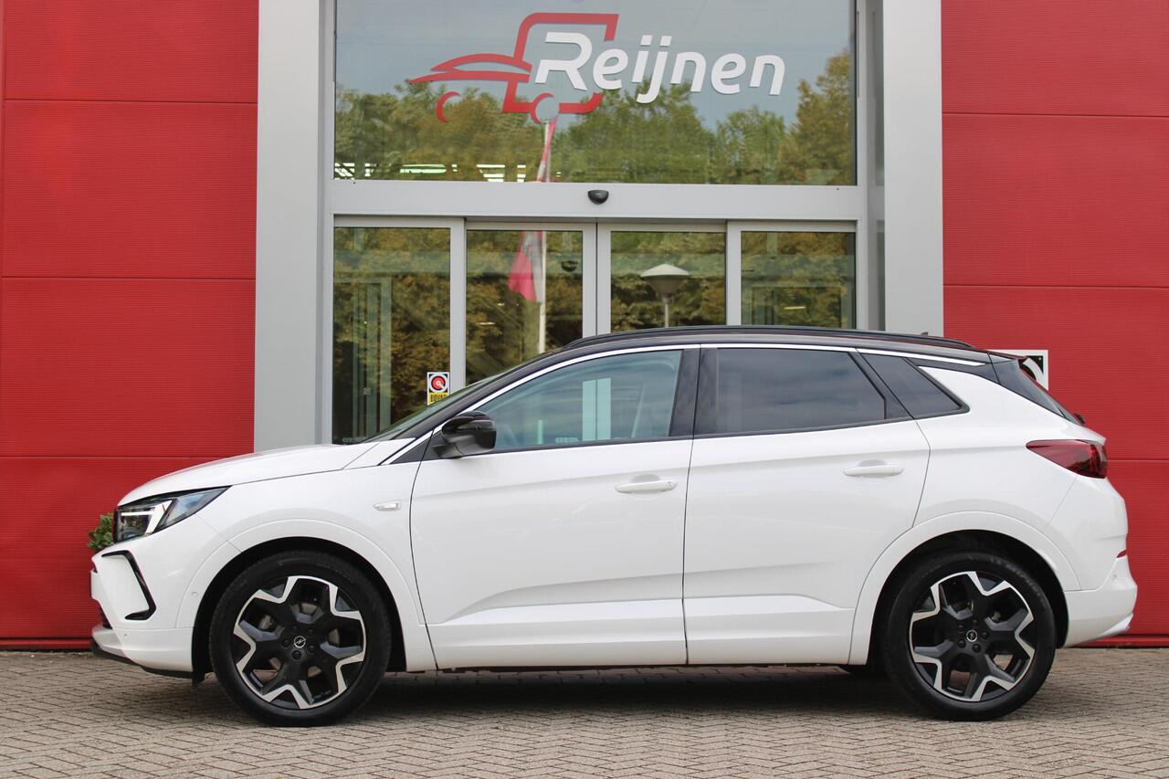 Opel Grandland 1.2 Turbo 130PK AUTOMAAT ULTIMATE | STOEL/STUUR/VOORRUIT VERWARMING | ACHTRERUITRIJ CAMERA | DODEHOEK DETECTIE | ELEKTRISCH BEDIENBARE ACHTERKLEP | FULL LED MATRIX KOPLAMPEN | NAVIGATIE | 19" LICHTMETALEN VELGEN | ALCANTARA BEKLEDING | APPLE CARPLAY/ANDRO