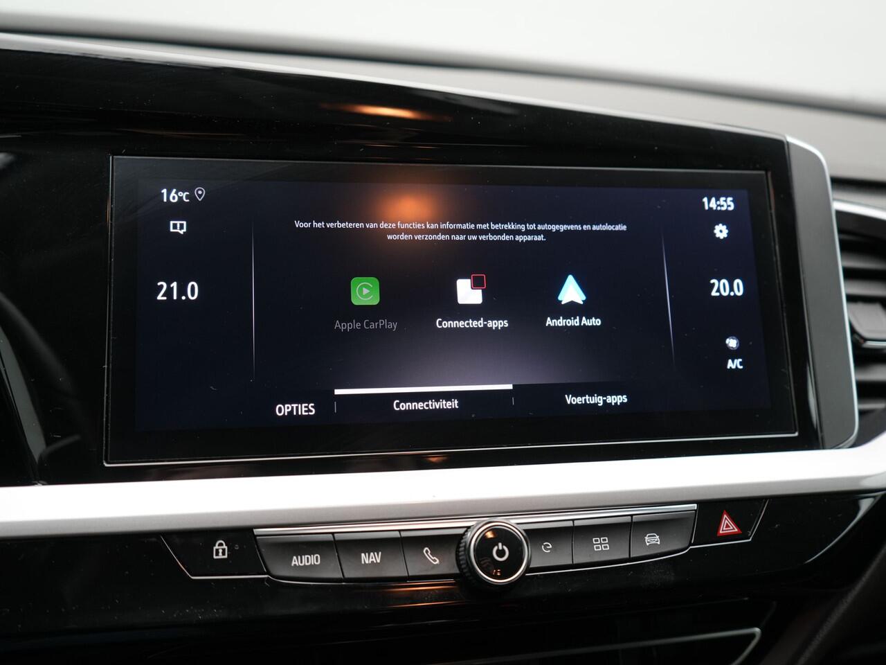 Opel Grandland 1.6 Turbo GS Line NIEUW MODEL Plug In Hybrid 225pk Dealer O.H PHEV | Adaptive Cruise | 360 Camera | Matrix LED | Black Optic | Alcantara Sporstoelen Verwarmd | Apple Carplay | Sfeerverlichting | Navigatie | Virtual | DAB | 18"L.M |