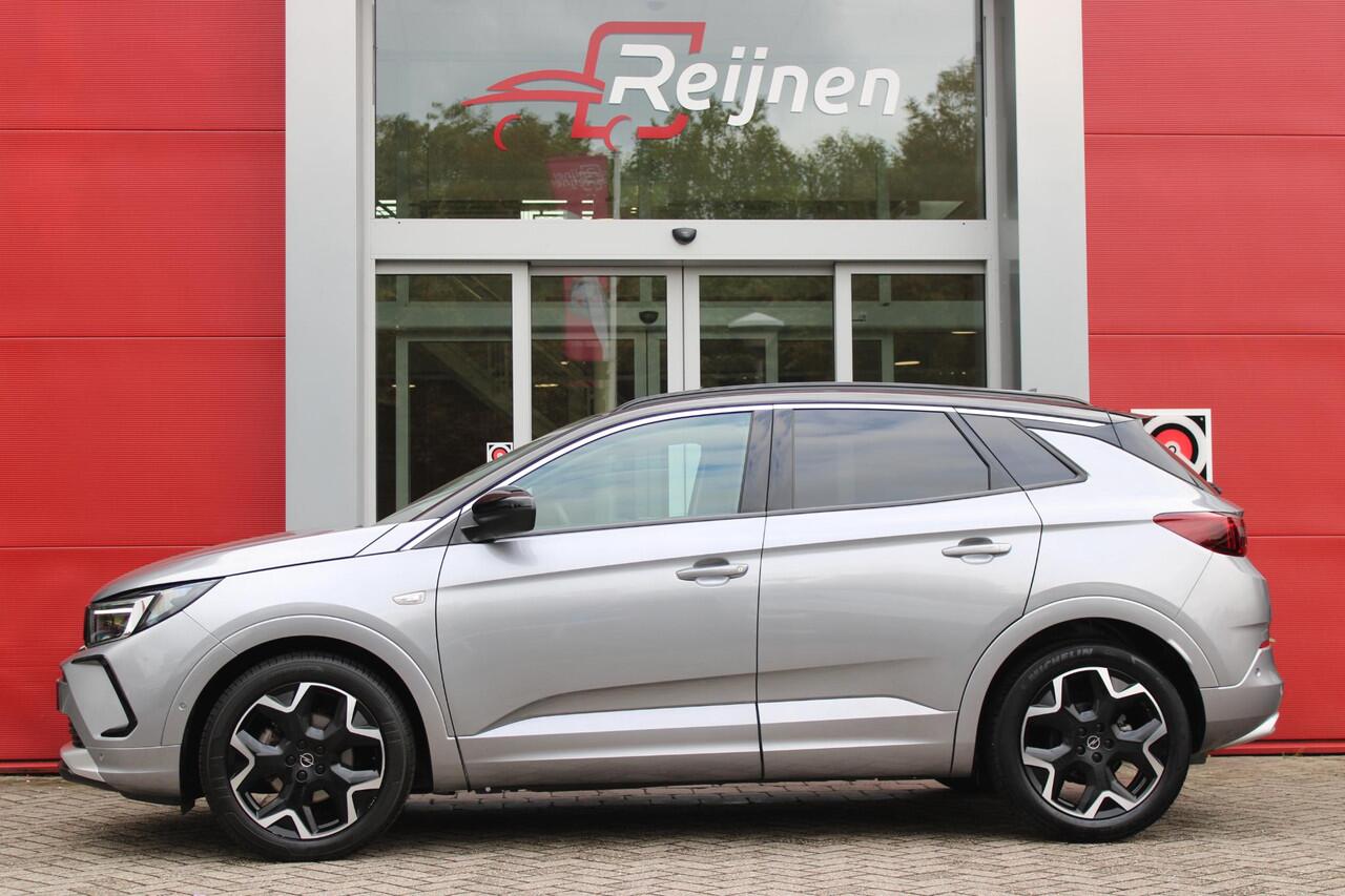 Opel Grandland 1.2 Turbo 130PK AUTOMAAT ULTIMATE | STOEL/STUUR/VOORRUIT VERWARMING | ACHTRERUITRIJ CAMERA | DODEHOEK DETECTIE | ELEKTRISCH BEDIENBARE ACHTERKLEP | FULL LED MATRIX KOPLAMPEN | NAVIGATIE | 19" LICHTMETALEN VELGEN | ALCANTARA BEKLEDING | APPLE CARPLAY/ANDRO