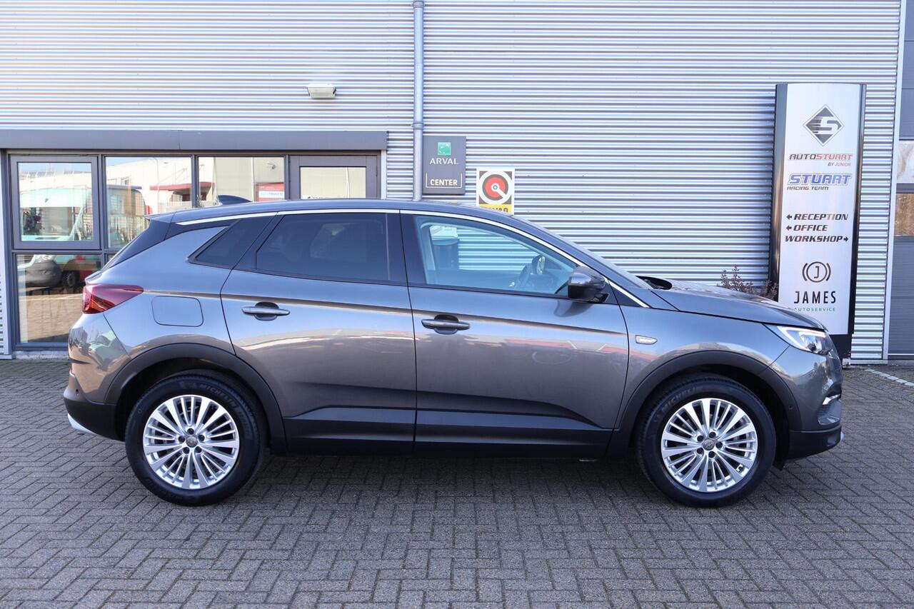 Opel Grandland X 1.2 Turbo Innovation 1e Eigenaar | Volledig Onderh | BTW | NL-Auto | Camera | Navi | Carplay | Elek Klep | Climate | Cruise | DAB | Full Led | Keyless | Bots | PDC |