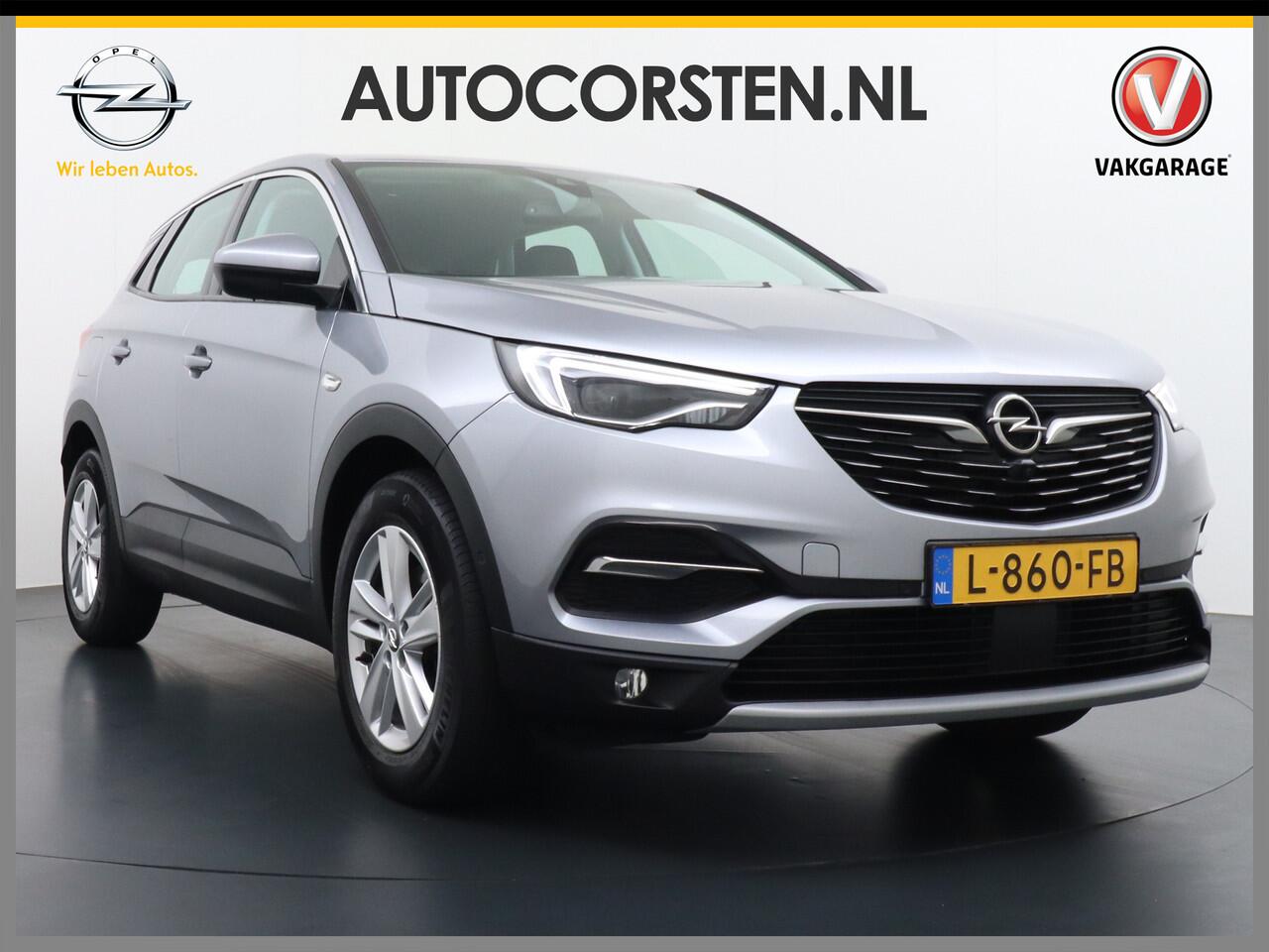 Opel Grandland X T 131pk 360Camera Navi 1/2Leer Apple/Android Usb Bluetooth CruiseControl Pdc Dab Ecc Tel. Isofix Mistlampen Blindspot Lane-dep. Bordherk. Licht-/Zichtpakket Elek.Inkl.spiegels Elek.Ramen Led 17''LM 1.2 Turbo Business Elegance NL-auto! B- klasse EURO 6 Ori