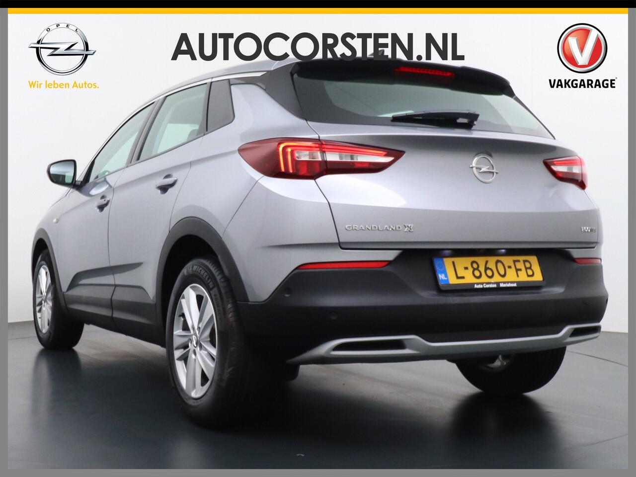 Opel Grandland X T 131pk 360Camera Navi 1/2Leer Apple/Android Usb Bluetooth CruiseControl Pdc Dab Ecc Tel. Isofix Mistlampen Blindspot Lane-dep. Bordherk. Licht-/Zichtpakket Elek.Inkl.spiegels Elek.Ramen Led 17''LM 1.2 Turbo Business Elegance NL-auto! B- klasse EURO 6 Ori