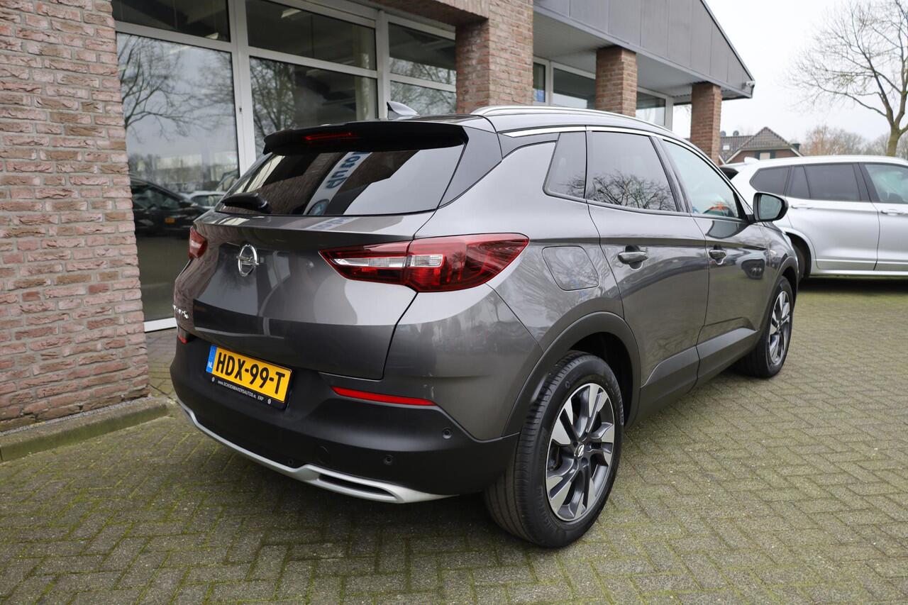 Opel Grandland X 1.2 Turbo Innovation LEER+MEMORY CAMERA STOELVENTILATIE 4xSTOELVERW. RUIT+STUURVERW. NAVI CARPLAY DODEHOEK ELEK.LAADKLEP 18"LMV ENZ.