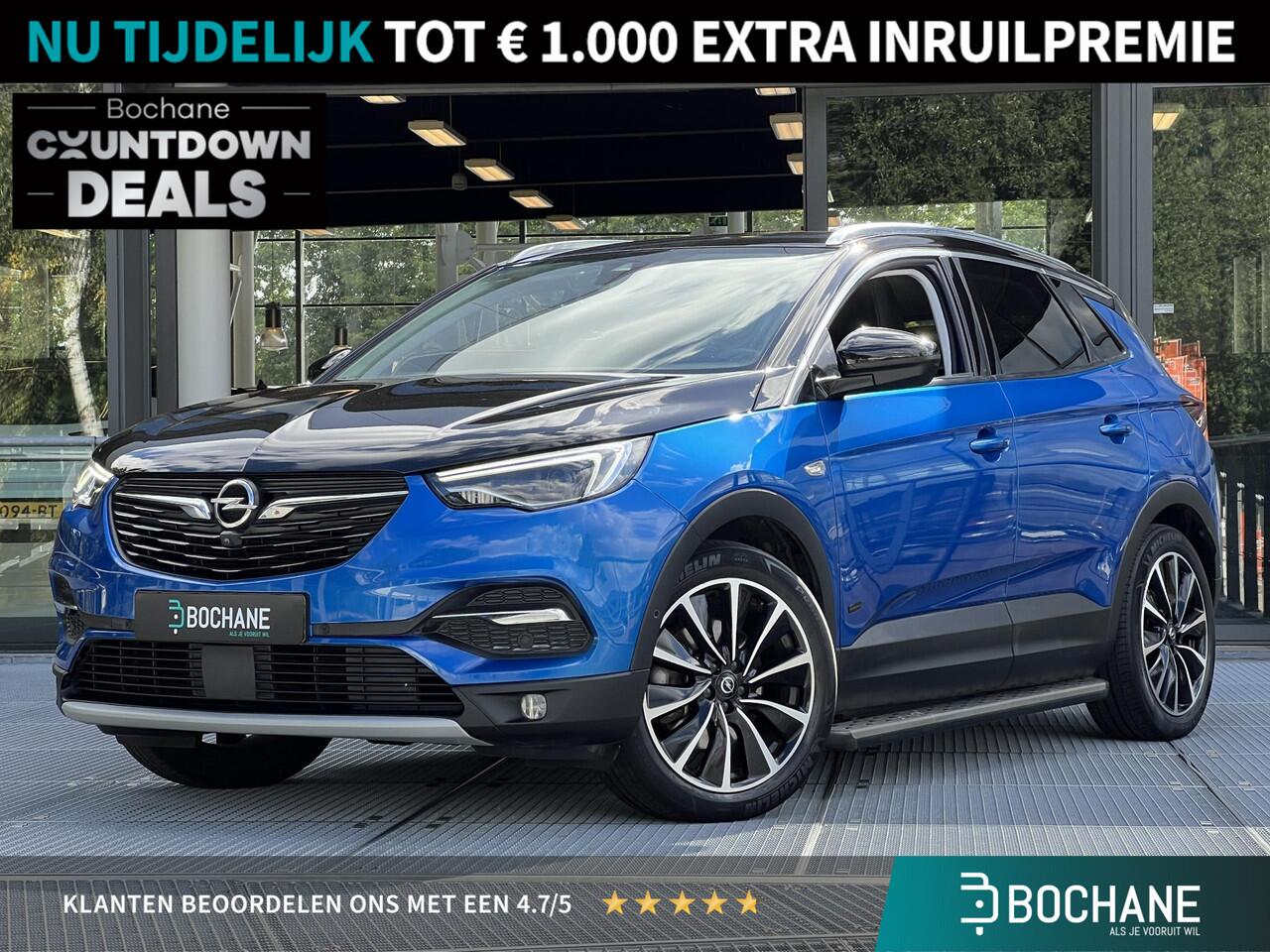 Opel Grandland X 1.6 Turbo Hybrid4 Ultimate PHEV | Leder | Elektrische achterklep | Carplay & navigatie