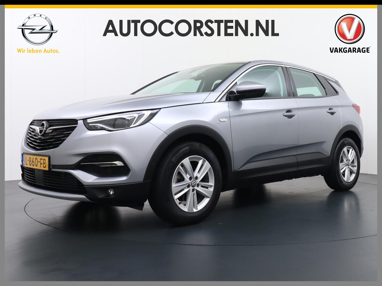 Opel Grandland X T 131pk 360Camera Navi 1/2Leer Apple/Android Usb Bluetooth CruiseControl Pdc Dab Ecc Tel. Isofix Mistlampen Blindspot Lane-dep. Bordherk. Licht-/Zichtpakket Elek.Inkl.spiegels Elek.Ramen Led 17''LM 1.2 Turbo Business Elegance NL-auto! B- klasse EURO 6 Ori