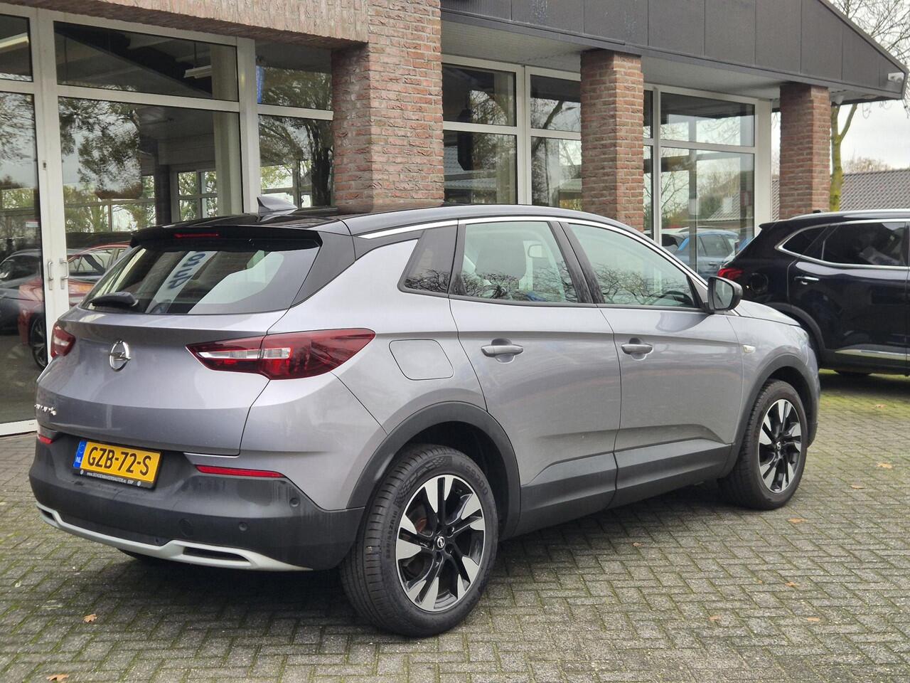 Opel Grandland X 1.2 Turbo LEER+MEMORY STOELKOELING/VERWARMING 360-CAMERA DAB CARPLAY STUURVERWARMING NAVI 2xPDC DUO-TONE 18"LMV