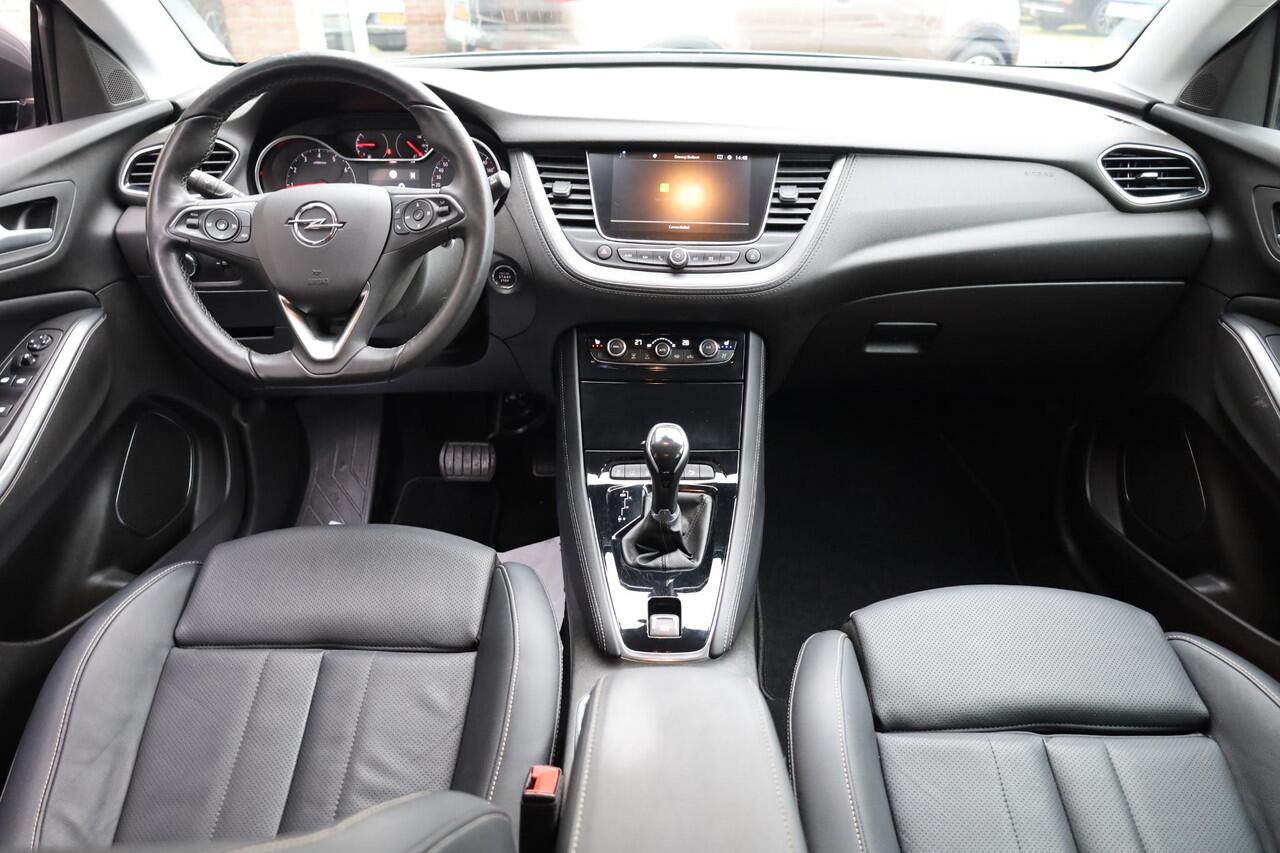 Opel Grandland X 1.2 Turbo Innovation LEER+MEMORY CAMERA STOELVENTILATIE 4xSTOELVERW. RUIT+STUURVERW. NAVI CARPLAY DODEHOEK ELEK.LAADKLEP 18"LMV ENZ.