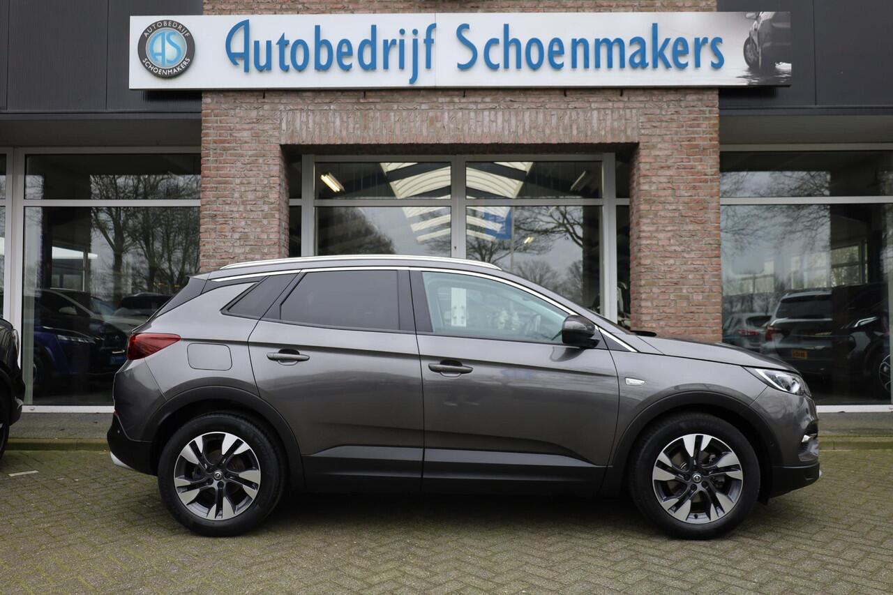 Opel Grandland X 1.2 Turbo Innovation LEER+MEMORY CAMERA STOELVENTILATIE 4xSTOELVERW. RUIT+STUURVERW. NAVI CARPLAY DODEHOEK ELEK.LAADKLEP 18"LMV ENZ.