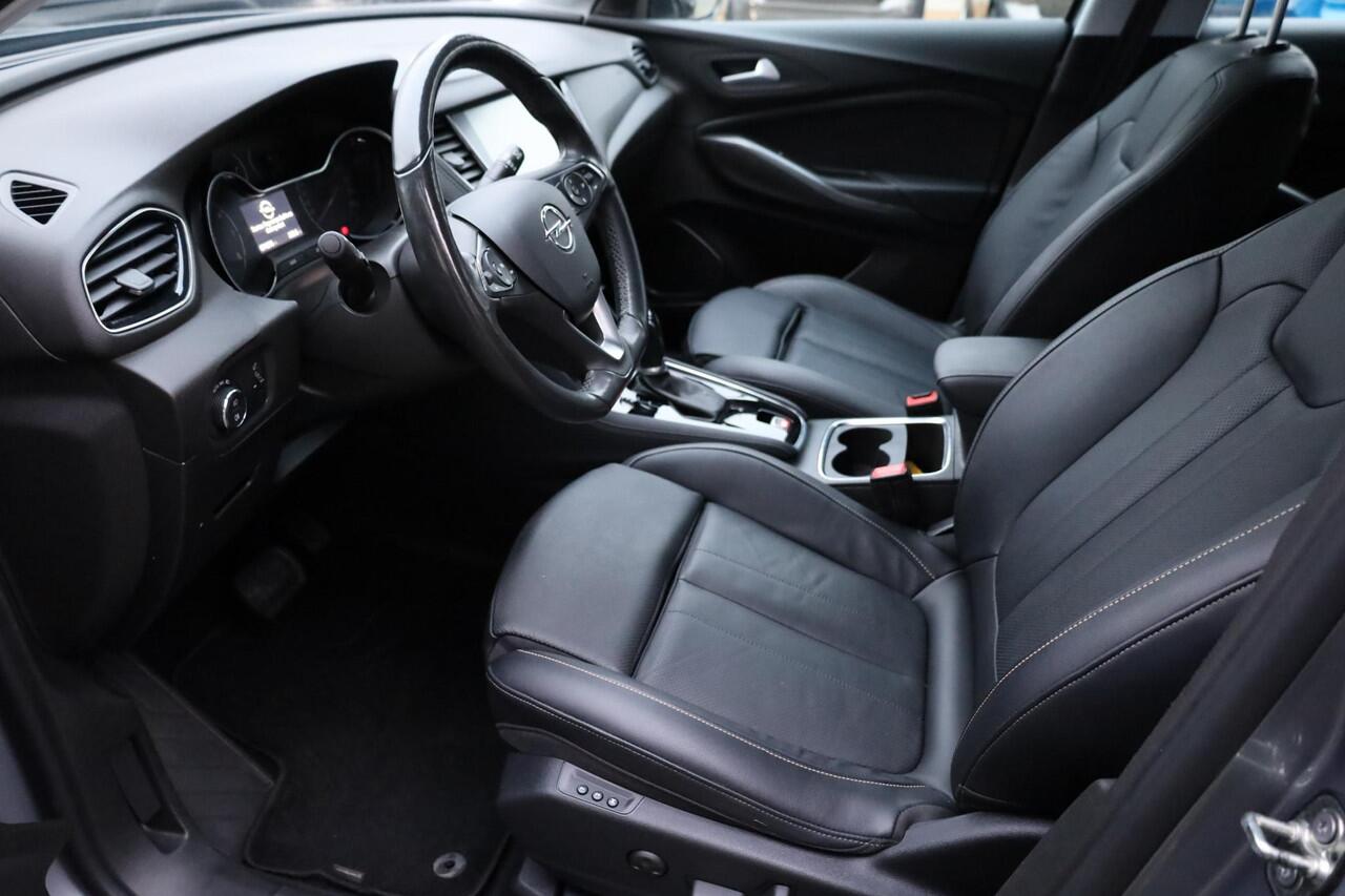 Opel Grandland X 1.2 Turbo LEER+MEMORY STOELKOELING/VERWARMING 360-CAMERA DAB CARPLAY STUURVERWARMING NAVI 2xPDC DUO-TONE 18"LMV
