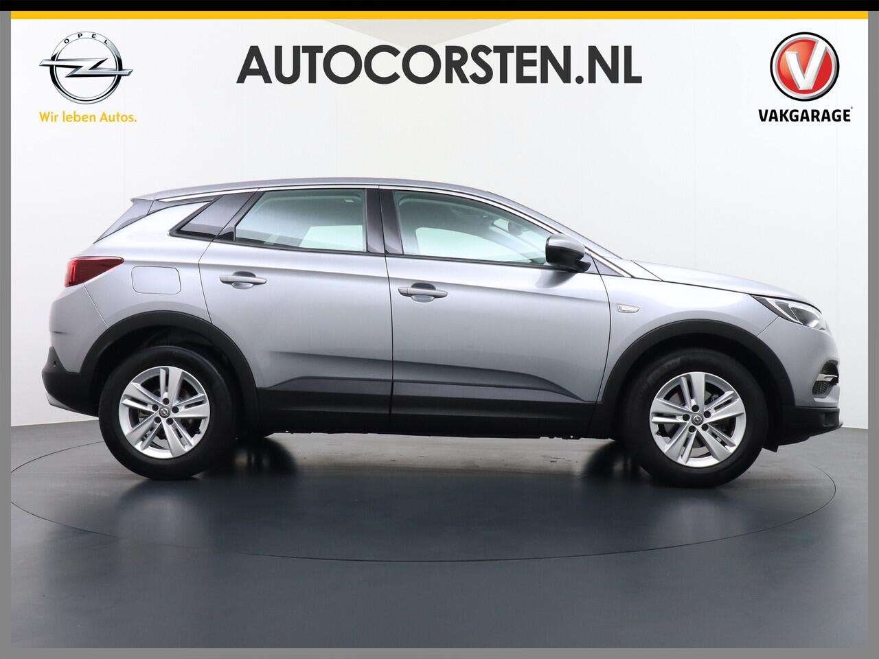 Opel Grandland X T 131pk 360Camera Navi 1/2Leer Apple/Android Usb Bluetooth CruiseControl Pdc Dab Ecc Tel. Isofix Mistlampen Blindspot Lane-dep. Bordherk. Licht-/Zichtpakket Elek.Inkl.spiegels Elek.Ramen Led 17''LM 1.2 Turbo Business Elegance NL-auto! B- klasse EURO 6 Ori