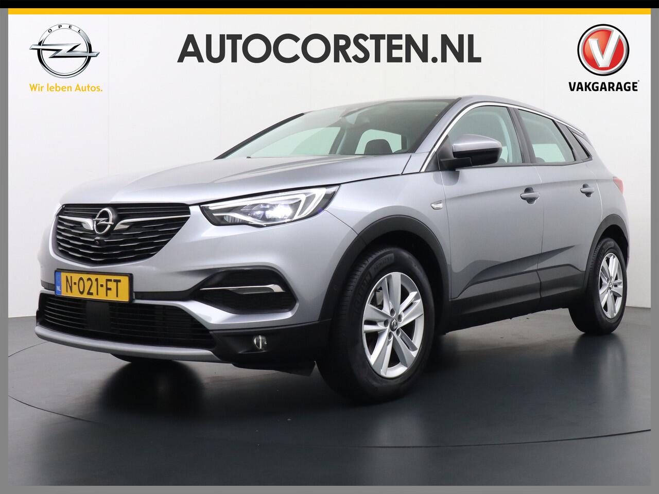 Opel Grandland X T 131pk 360Camera Navi 1/2Leer Apple/AndroidPdc Dab Ecc Tel. Isofix Mistlampen Blindspot Lane-dep. Bordherk. Usb Bluetooth CruiseControl Licht-/Zichtpakket Elek.Inkl.spiegels Elek.Ramen Led 17''LM 1.2 Turbo Business Elegance NL-auto! B- klasse EURO 6 Orig