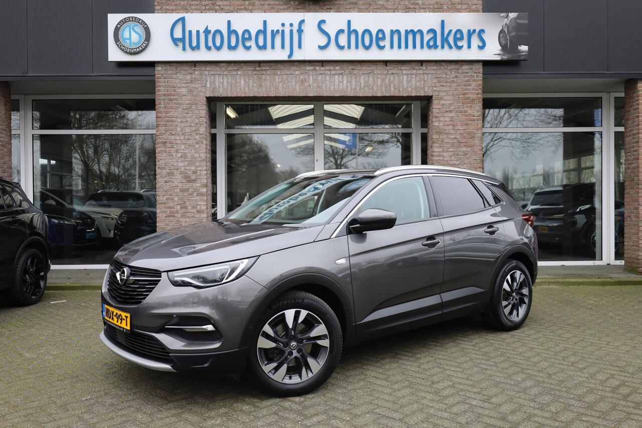 Opel Grandland X 1.2 Turbo Innovation LEER+MEMORY CAMERA STOELVENTILATIE 4xSTOELVERW. RUIT+STUURVERW. NAVI CARPLAY DODEHOEK ELEK.LAADKLEP 18"LMV ENZ.