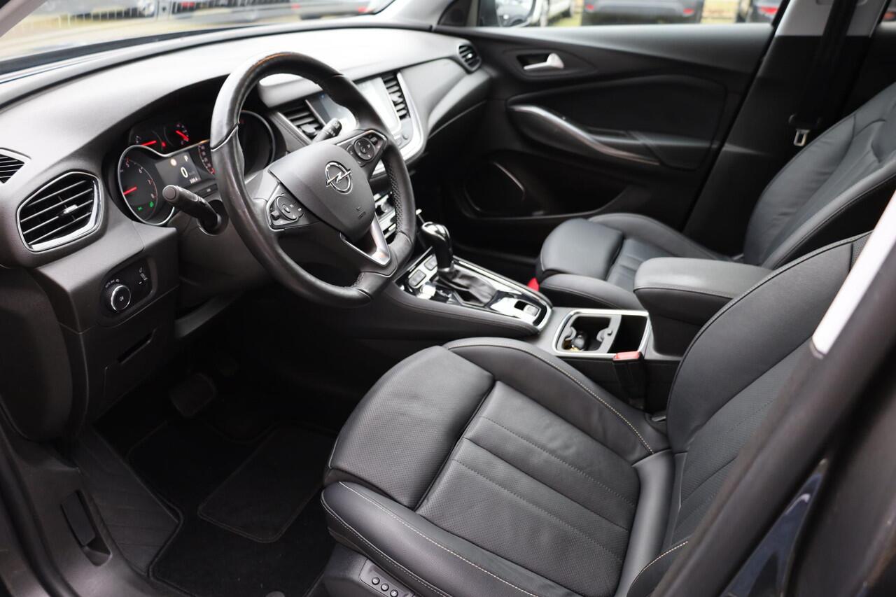 Opel Grandland X 1.2 Turbo Innovation LEER+MEMORY CAMERA STOELVENTILATIE 4xSTOELVERW. RUIT+STUURVERW. NAVI CARPLAY DODEHOEK ELEK.LAADKLEP 18"LMV ENZ.
