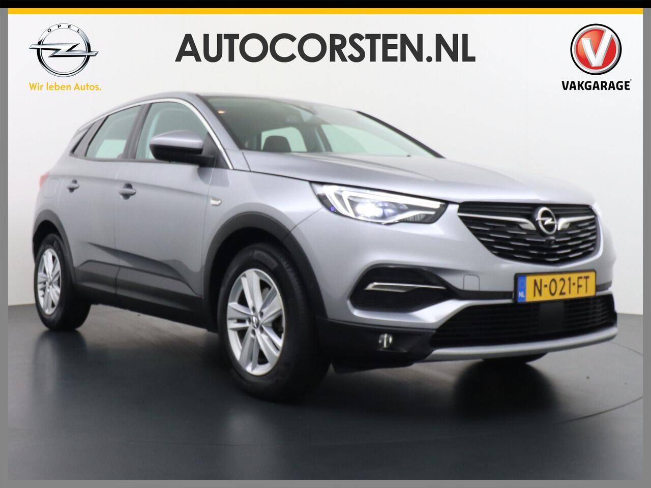 Opel Grandland X T 131pk 360Camera Navi 1/2Leer Apple/AndroidPdc Dab Ecc Tel. Isofix Mistlampen Blindspot Lane-dep. Bordherk. Usb Bluetooth CruiseControl Licht-/Zichtpakket Elek.Inkl.spiegels Elek.Ramen Led 17''LM 1.2 Turbo Business Elegance NL-auto! B- klasse EURO 6 Orig