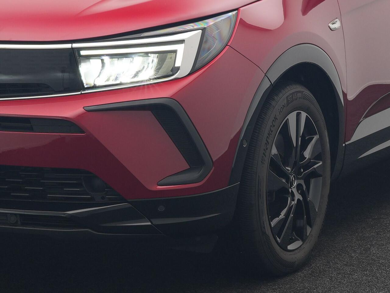 Opel Grandland 1.6 Turbo GS Line NIEUW MODEL Plug In Hybrid 225pk Dealer O.H PHEV | Adaptive Cruise | 360 Camera | Matrix LED | Black Optic | Alcantara Sporstoelen Verwarmd | Apple Carplay | Sfeerverlichting | Navigatie | Virtual | DAB | 18"L.M |