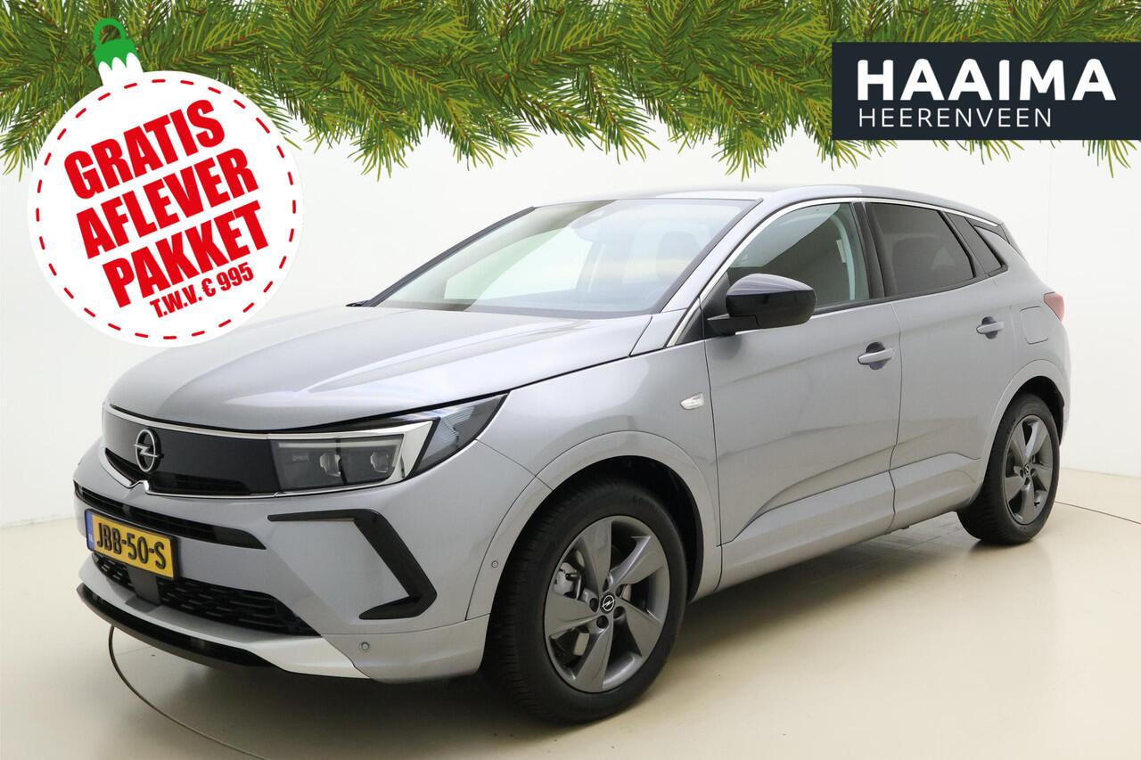 Opel Grandland 1.6 Turbo 225pk Automaat Plug-In Hybrid GS | Navigatie | Lederen bekleding | Stoelverwarming & ventilatie | Adapt. Cruise control | Camera | Keyless | Lichtmetalen velgen