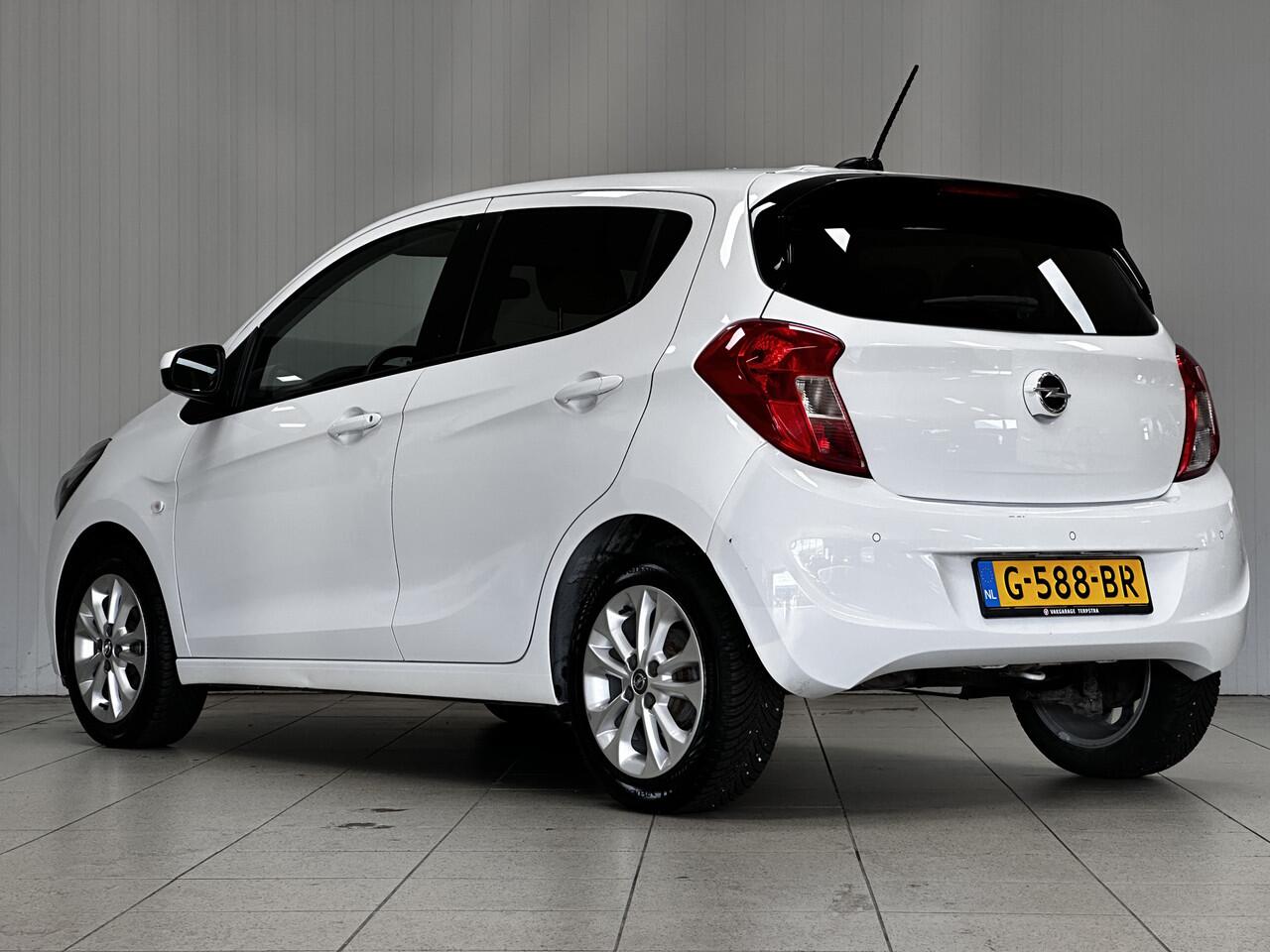 Opel KARL 1.0 ecoFLEX Innovation/ Apple+Android/ Stoelverw./ 15''LMV/ Half-LEDER/ DAB+/ Clima/ Navi/ Cruise/ Bluetooth/ Multi.LEDER.Stuur/ Elek.Pakket/ Isofix/ PDC Achter.