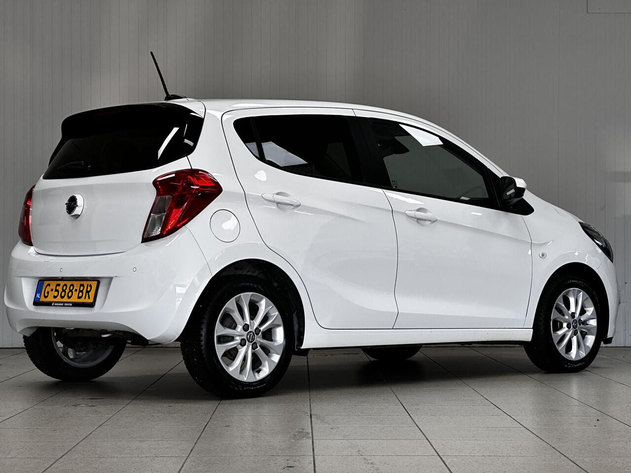 Opel KARL 1.0 ecoFLEX Innovation/ Apple+Android/ Stoelverw./ 15''LMV/ Half-LEDER/ DAB+/ Clima/ Navi/ Cruise/ Bluetooth/ Multi.LEDER.Stuur/ Elek.Pakket/ Isofix/ PDC Achter.