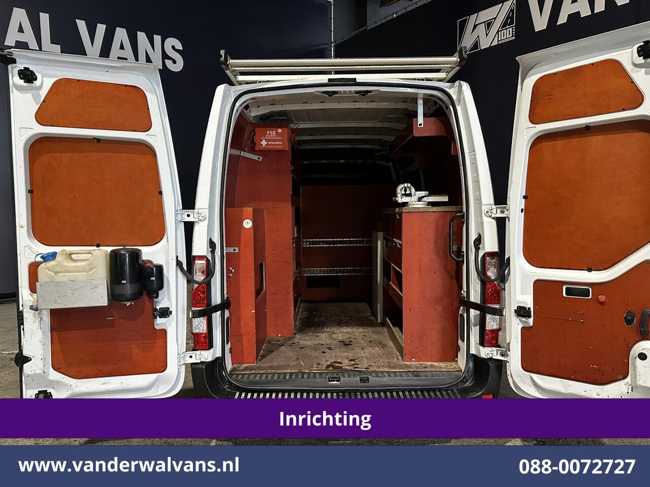 Opel MOVANO 2.3 Turbo 150pk L2H2 Inrichting Euro6 Airco | Imperiaal | 2500kg Trekhaak | Omvormer | Camera | Navigatie Cruisecontrol, Parkeersensoren, trap