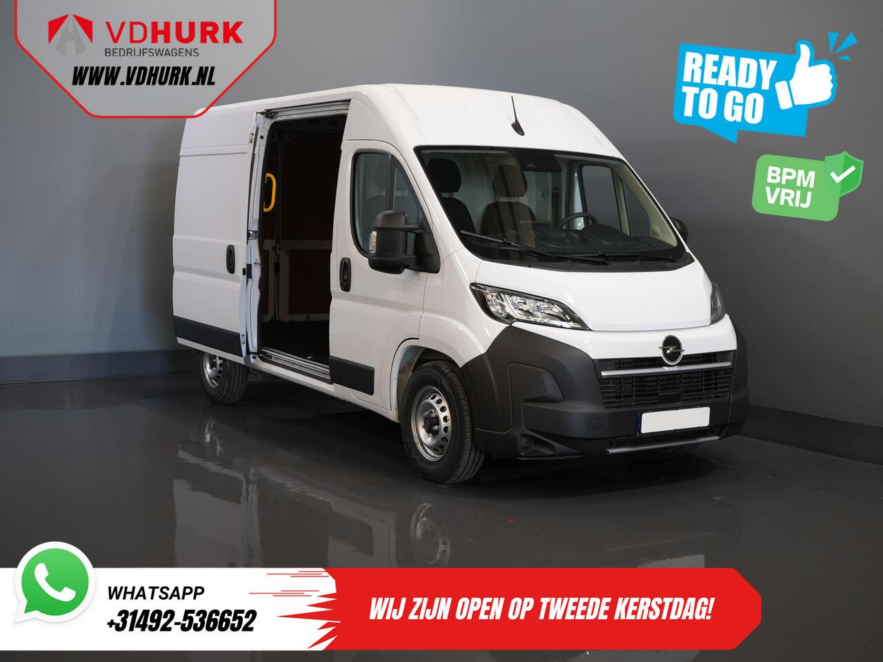 Opel MOVANO 35 2.2 CDTI 140 pk Aut. ZF L2H2 BPM VRIJ! Virtual Cockpit/ Carplay/ Climate/ 270Gr. Deuren/ Navi/ Camera/ Cruise/ PDC/ DAB