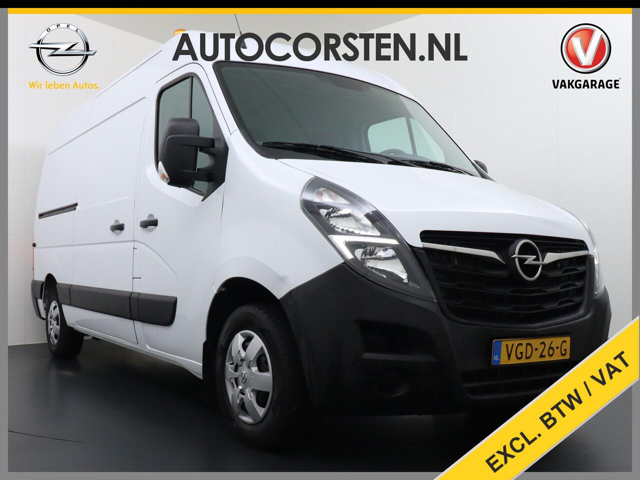 Opel MOVANO 2.3CDTI L2H2Navi Trekhaak 3-Pers. Airco Pdc Cruise-C. Bluetooth Kasten-inrichting Regen-Lichtsensor Schuifdeur Betonplex Vloer Wandbetimmering Euro 6 1e Eigenaar 2.500kg Trekgewicht