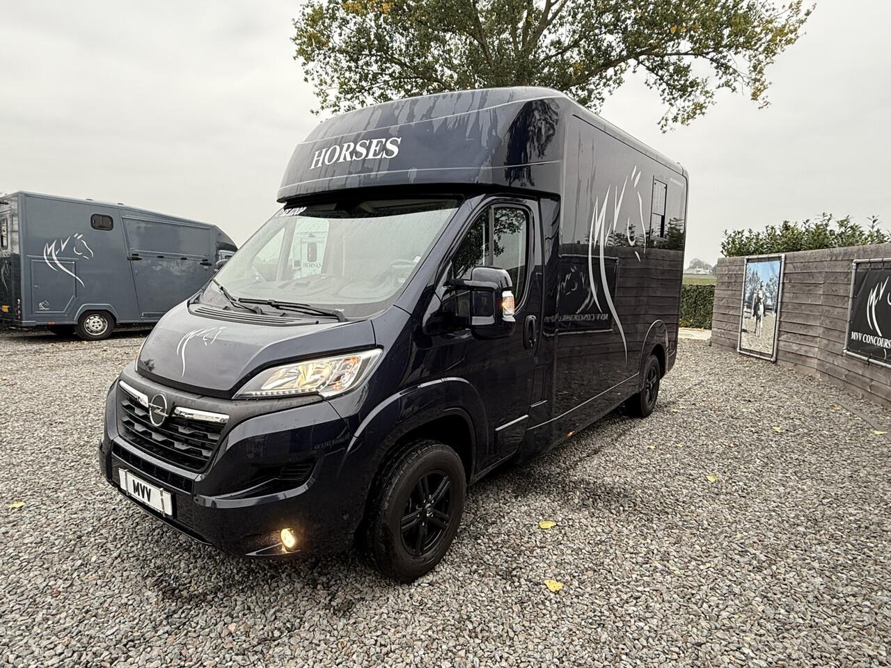 Opel MOVANO HORSETRUCK STX AKX 3XL BLUE | 2023 | HENGST | 14.000KM | 3-SEAT | LEER | CAMERA | NL KENTEKEN