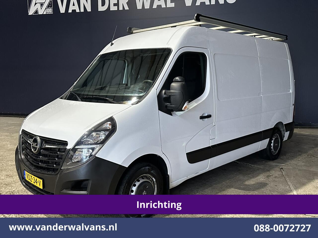Opel MOVANO 2.3 Turbo 150pk L2H2 Inrichting Euro6 Airco | Imperiaal | 2500kg Trekhaak | Omvormer | Camera | Navigatie Cruisecontrol, Parkeersensoren, trap