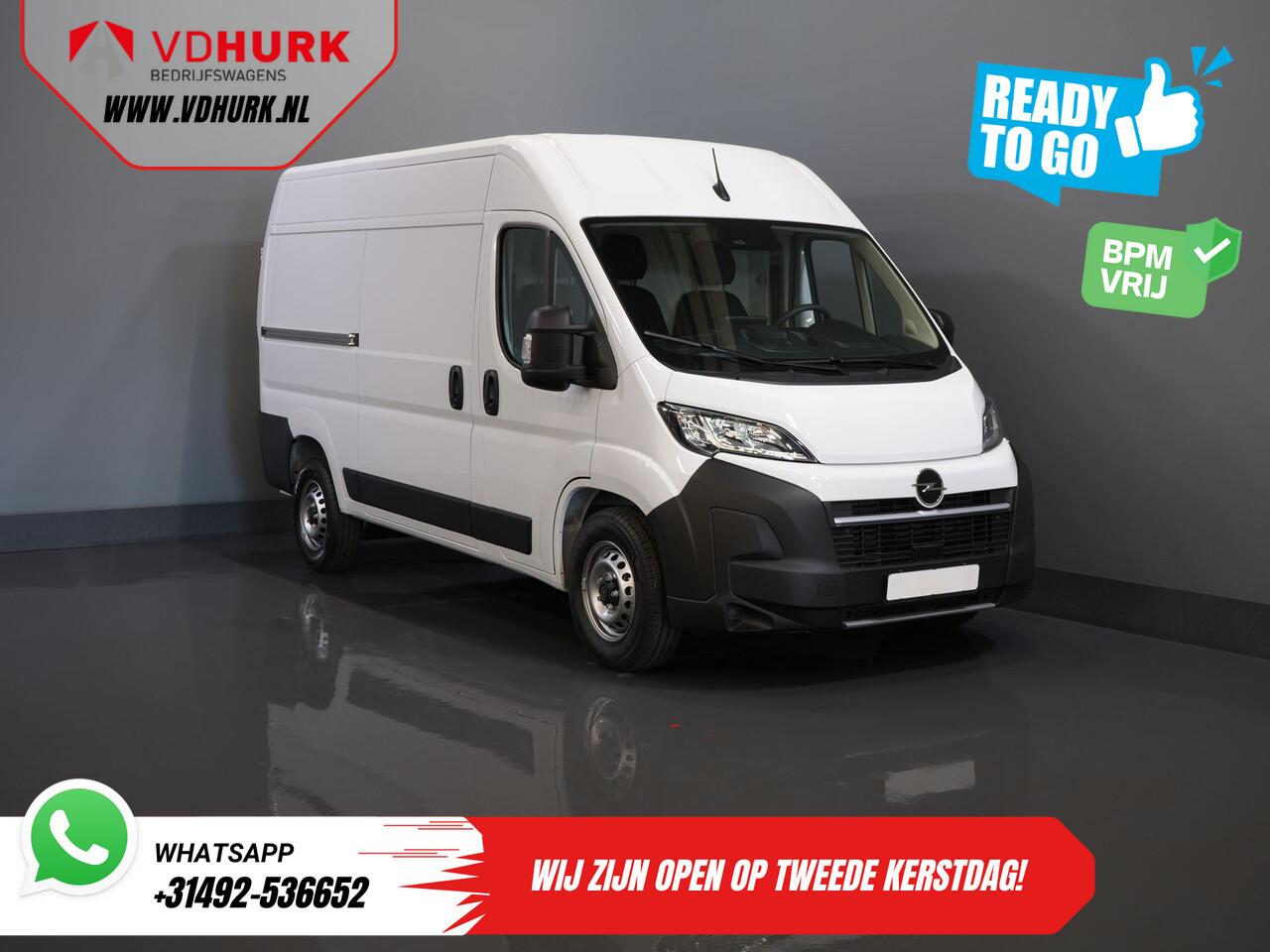 Opel MOVANO 35 2.2 CDTI 140 pk Aut. ZF L2H2 BPM VRIJ! Virtual Cockpit/ Carplay/ Climate/ 270Gr. Deuren/ Navi/ Camera/ Cruise/ PDC/ DAB