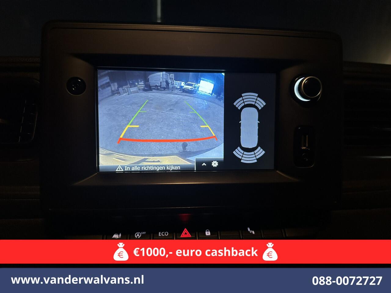 Opel MOVANO 2.3 Turbo 150pk L2H2 Euro6 Airco | Leder | 2500kg Trekhaak | Navigatie | Camera cruisecontrol, parkeersensoren, LED, bijrijdersbank