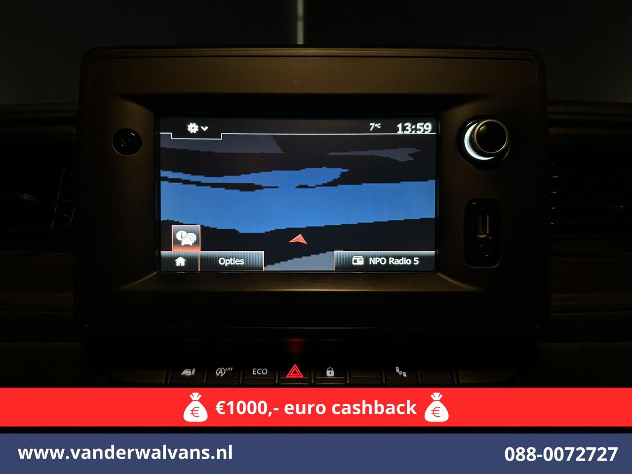 Opel MOVANO 2.3 Turbo 150pk L2H2 Euro6 Airco | Leder | 2500kg Trekhaak | Navigatie | Camera cruisecontrol, parkeersensoren, LED, bijrijdersbank