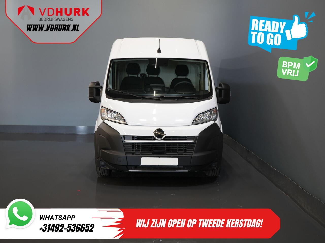 Opel MOVANO 35 2.2 CDTI 140 pk Aut. ZF L2H2 BPM VRIJ! Virtual Cockpit/ Carplay/ Climate/ 270Gr. Deuren/ Navi/ Camera/ Cruise/ PDC/ DAB