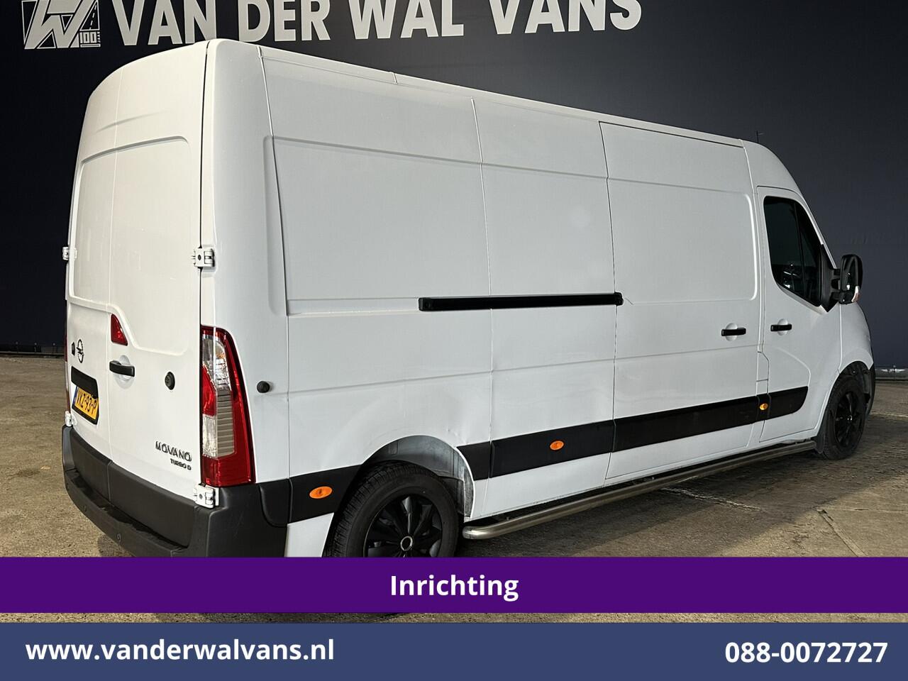 Opel MOVANO 2.3 Turbo 136pk L3H2 *Post NL inrichting* Euro6 Airco | Camera | Cruisecontrol Sidebars, Parkeersensoren, schappen, stellingen