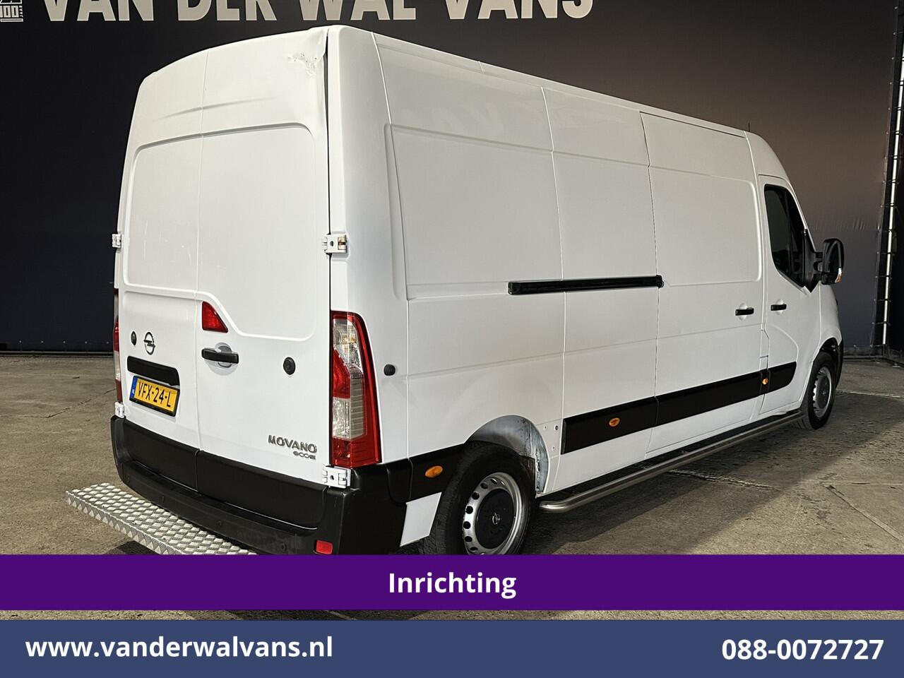 Opel MOVANO 2.3 CDTI L3H2 *Post NL inrichting* Euro6 Airco | Camera | Navigatie | Cruisecontrol Sidebars, Schappen, 270 graden achterdeuren, bijrijdersbank