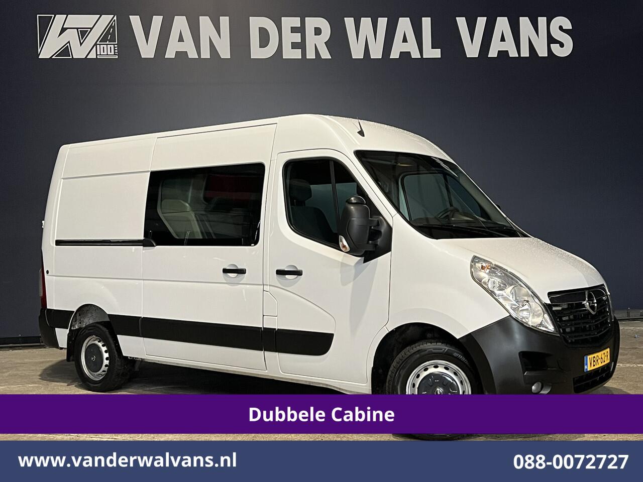Opel MOVANO 2.3 CDTI 146pk L2H2 Dubbele Cabine Euro6 Airco | Camera | Navigatie | Cruisecontrol Chauffeursstoel, 2500kg Trekhaak, Parkeersensoren, 5-Zits