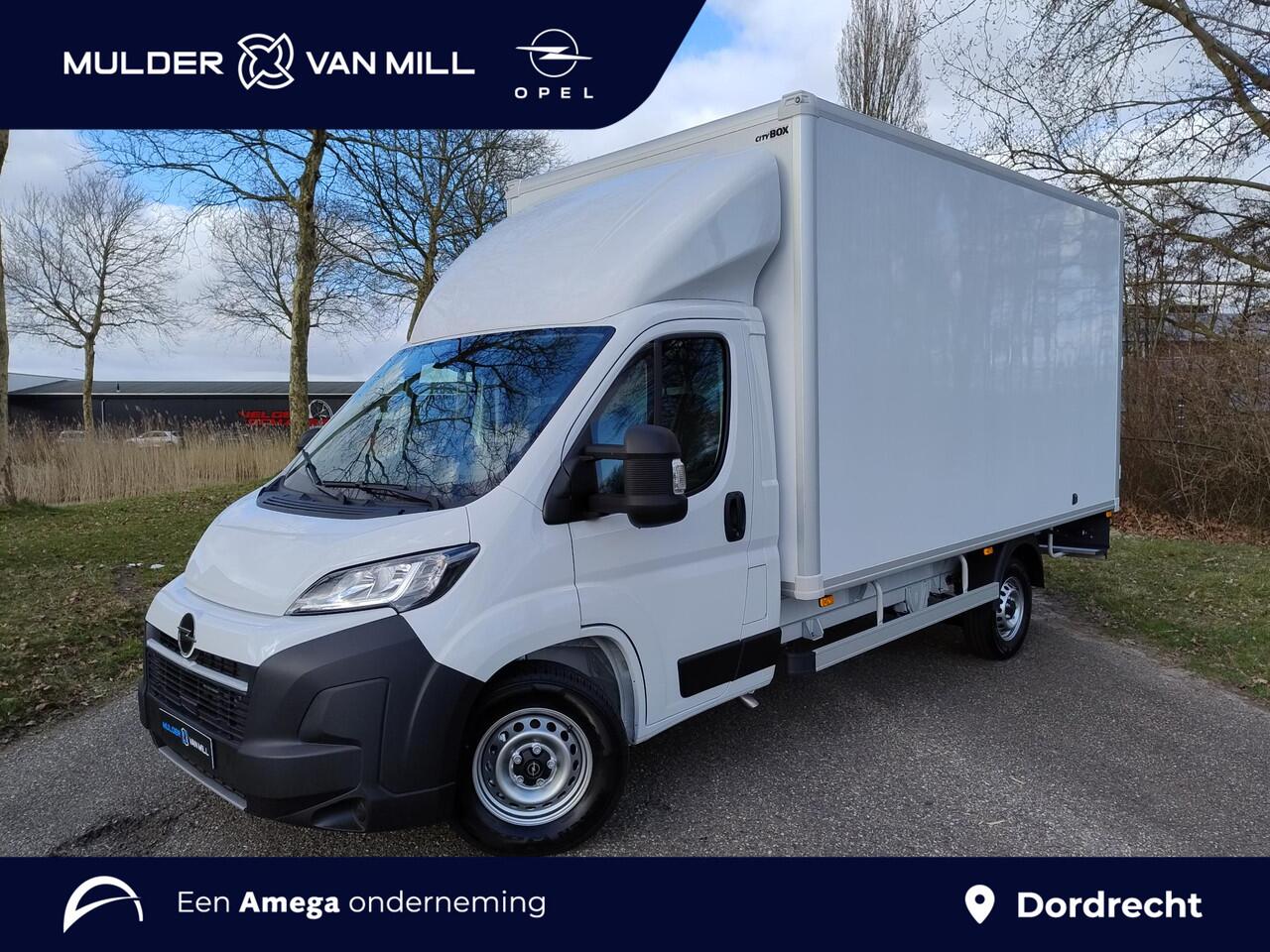 Opel MOVANO CITYBOX L3 HEAVY 3.5t 2.2 BlueHDI 180pk | BPM vrij | CITYBOX met achterdeuren en toebehoren | Multimedia | NAVI | Apple Carplay | Android Auto | Digital cockpit | Stuurwielbediening | Automatische airco | Extra brede buitenspiegels | Verzwaarde vering | B