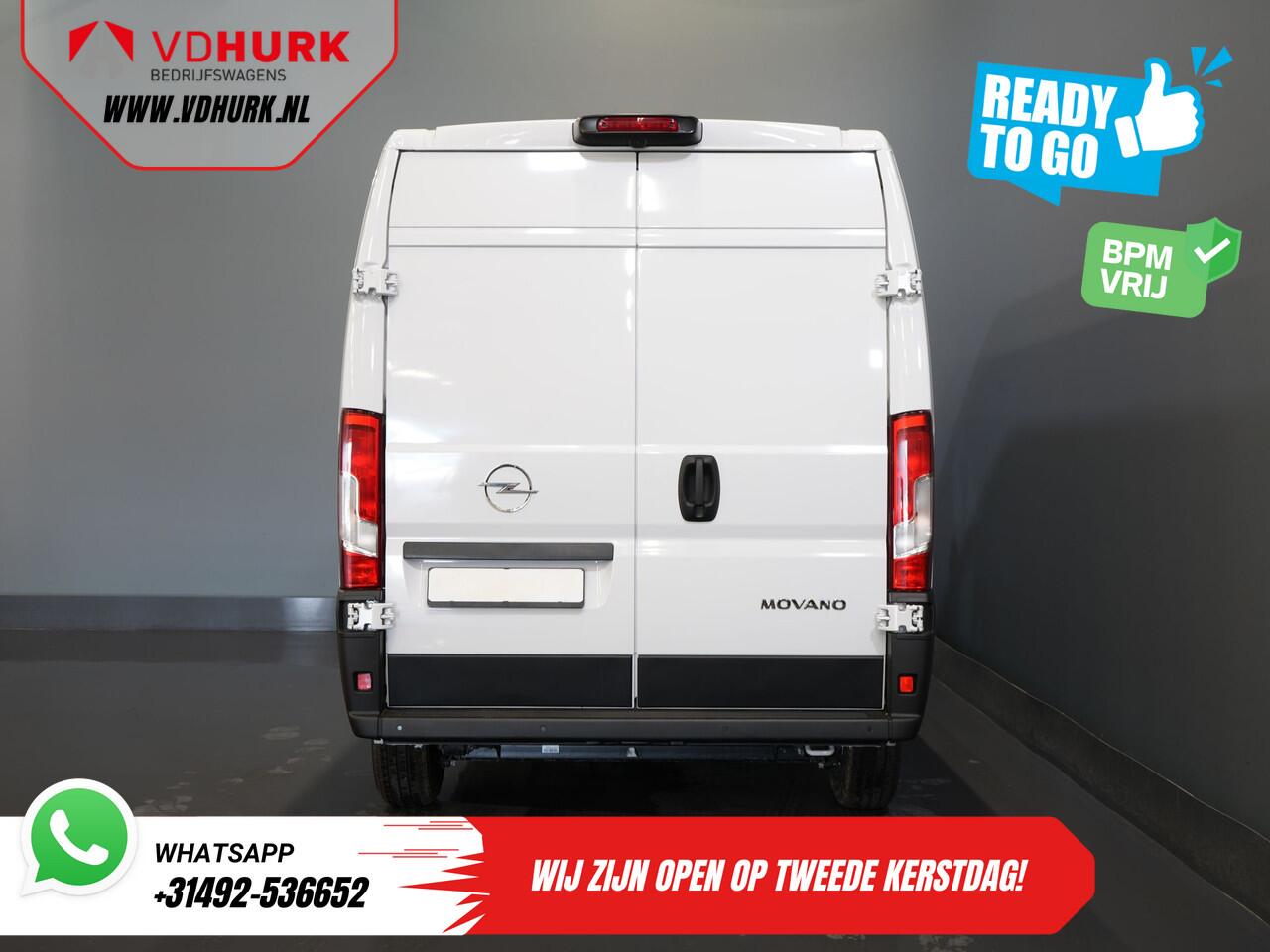 Opel MOVANO 35 2.2 CDTI 140 pk Aut. ZF L2H2 BPM VRIJ! Virtual Cockpit/ Carplay/ Climate/ 270Gr. Deuren/ Navi/ Camera/ Cruise/ PDC/ DAB