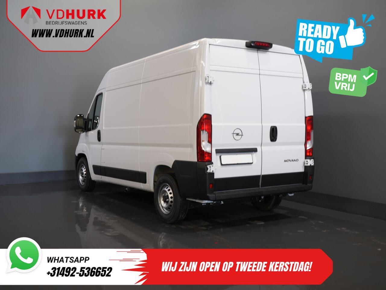Opel MOVANO 35 2.2 CDTI 140 pk Aut. ZF L2H2 BPM VRIJ! Virtual Cockpit/ Carplay/ Climate/ 270Gr. Deuren/ Navi/ Camera/ Cruise/ PDC/ DAB