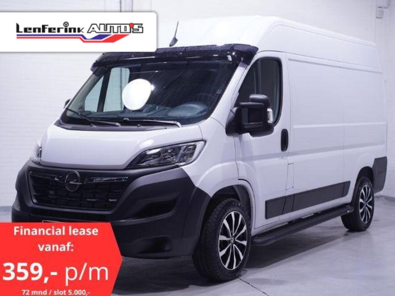 Opel MOVANO 2.2D 140 pk L2H2 Black&White Edition Navi Camera, 18" LMV, Treeplanken, Airco ECC, Nieuw, 3-Zits