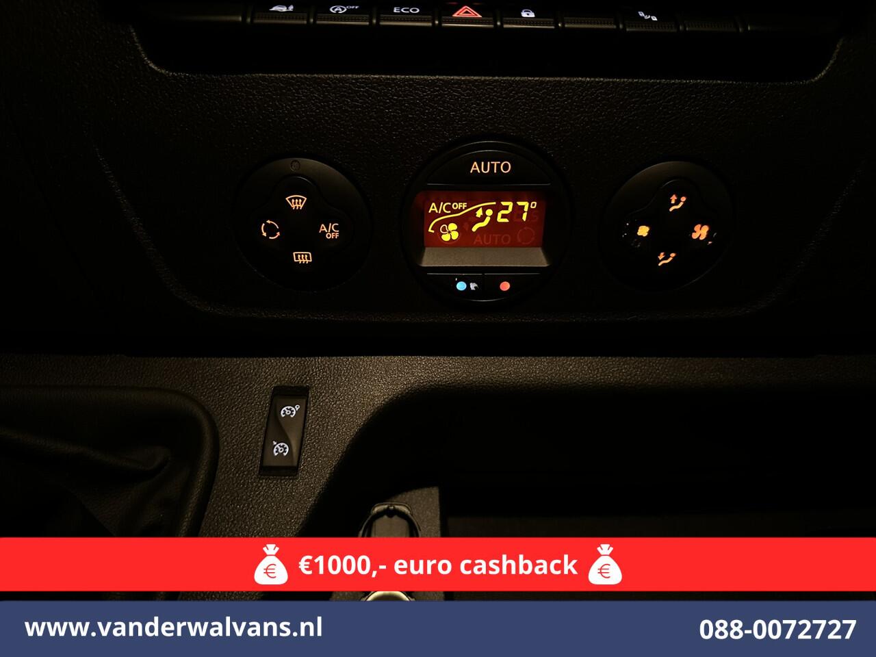 Opel MOVANO 2.3 Turbo 150pk L2H2 Euro6 Airco | Leder | 2500kg Trekhaak | Navigatie | Camera cruisecontrol, parkeersensoren, LED, bijrijdersbank