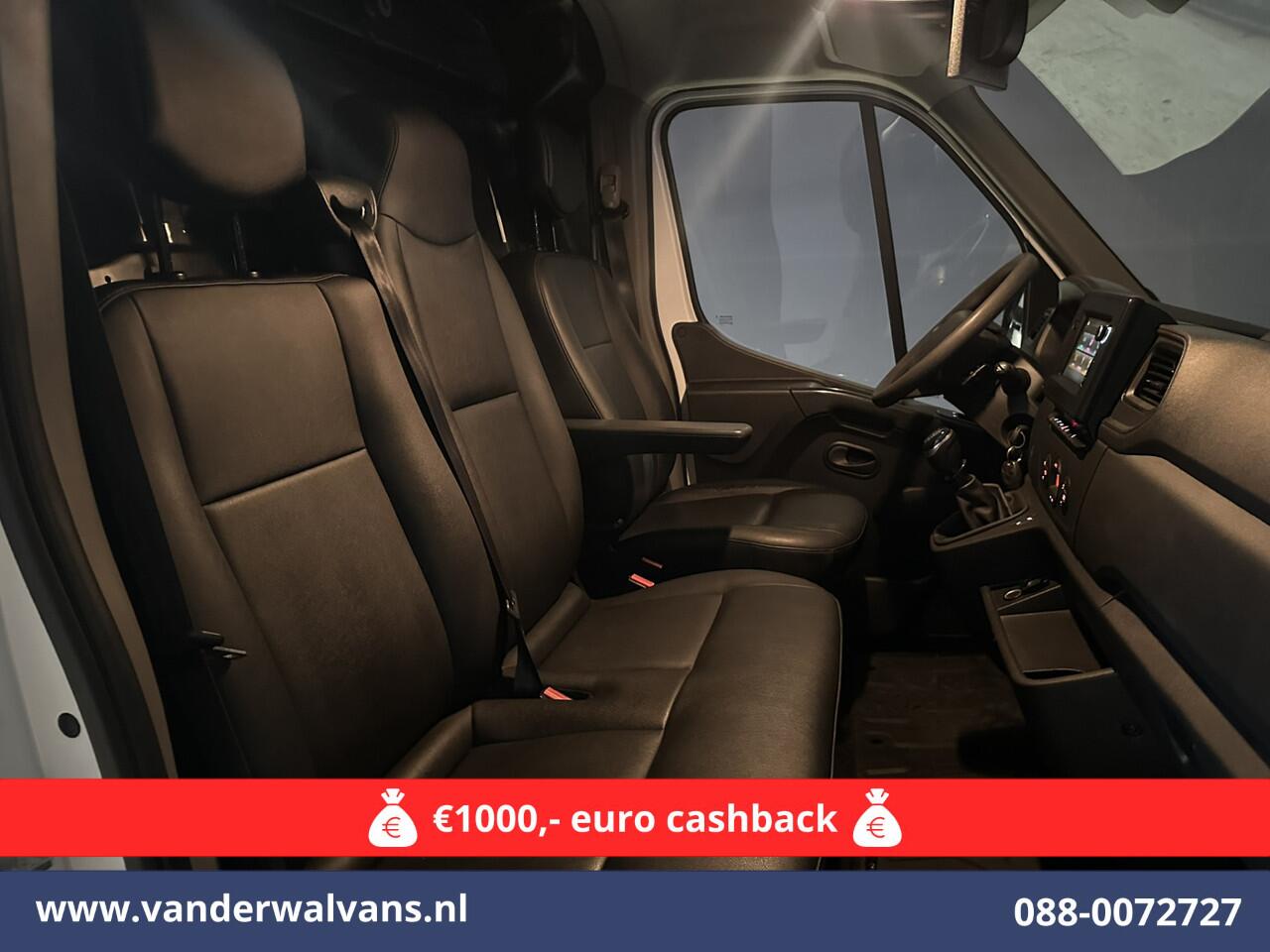 Opel MOVANO 2.3 Turbo 150pk L2H2 Euro6 Airco | Leder | 2500kg Trekhaak | Navigatie | Camera cruisecontrol, parkeersensoren, LED, bijrijdersbank