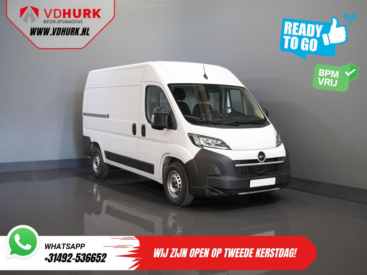 Opel MOVANO 35 2.2 CDTI 140 pk Aut. ZF L2H2 BPM VRIJ! Virtual Cockpit/ Carplay/ Climate/ 270Gr. Deuren/ Navi/ Camera/ Cruise/ PDC/ DAB