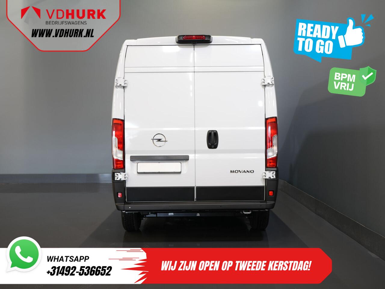 Opel MOVANO 35 2.2 CDTI 140 pk Aut. ZF L2H2 BPM VRIJ! Virtual Cockpit/ Carplay/ Climate/ 270Gr. Deuren/ Navi/ Camera/ Cruise/ PDC/ DAB