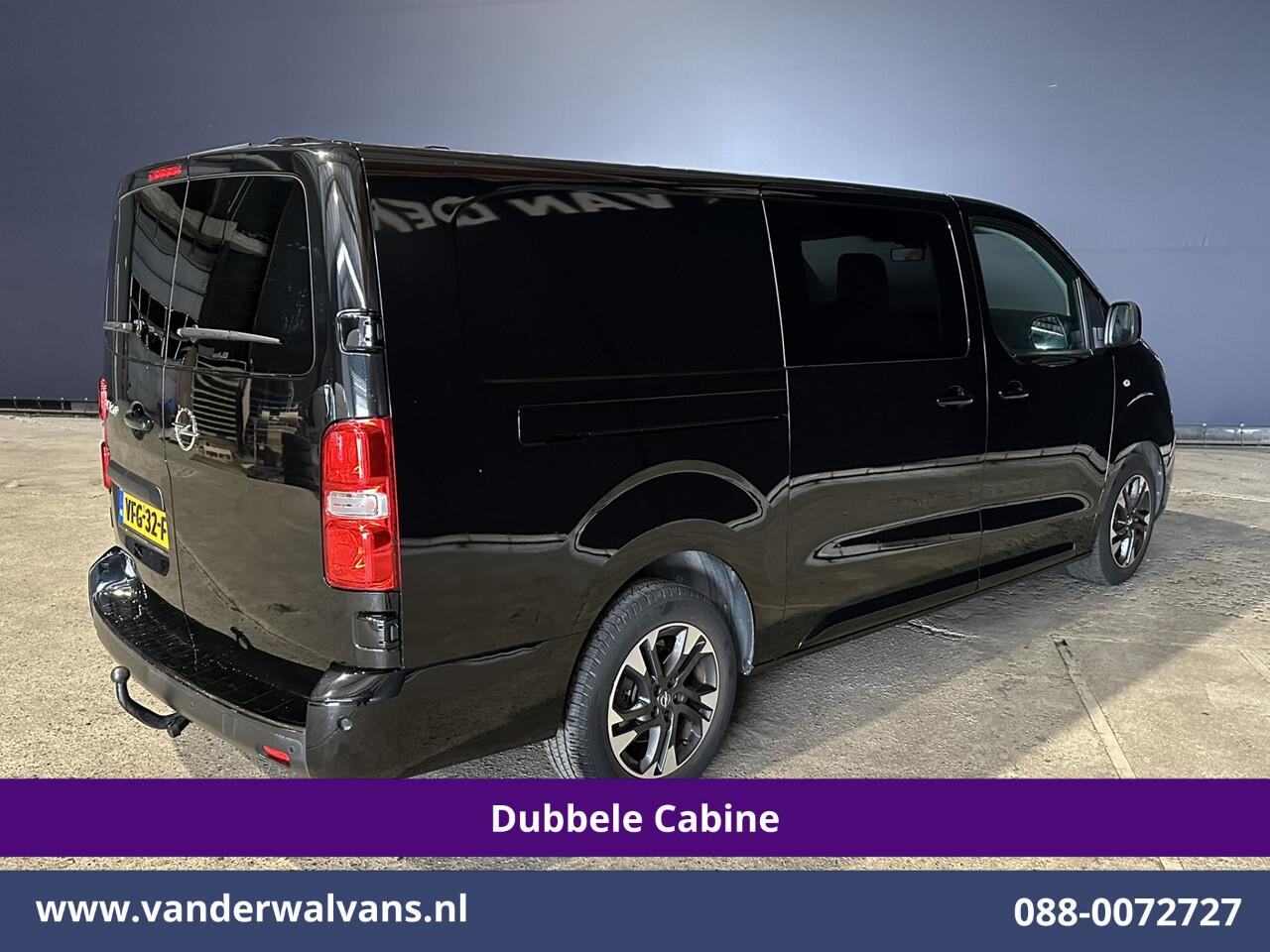 Opel VIVARO 2.0 CDTI 150pk L3H1 Dubbele Cabine Euro6 Airco | Camera | Navigatie | 5-zits | 2500kg Trekhaak Apple Carplay, Android Auto, Cruisecontrol, LM Velgen, Parkeersensoren